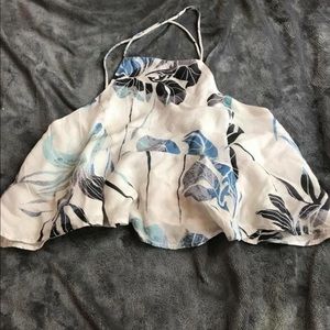 Free people ruffle crop top